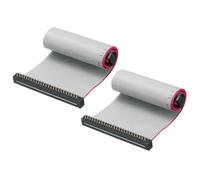 sourcing map IDC Wire Flat Ribbon Cable FC/FD Connector A-type 50Pins 2.54mm Pitch 0.2m Length Gray, 2pcs
