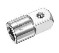 sourcing map Impact Socket Adapter 1/2" Female to 3/4" Male Square Drive Increaser Standard SAE Converter Impact Driver Ratchet Wrench Breaker Bar Conversion, Silver