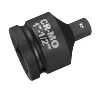 sourcing map Impact Socket Adapter 1" Female to 1/2" Male Square Drive Reducer Standard SAE CR-MO Steel Converter Impact Driver Ratchet Wrench Breaker Bar Conversion, Black
