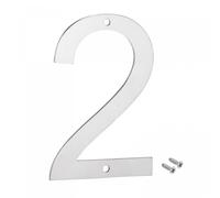 sourcing map Inch Stainless Steel House Number 5 304 Mailbox(Number 2)