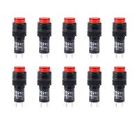 sourcing map Indicator Lights DC 12V, NXD-211 Red Neon Bulb, Flush Panel Mount 2/5" 10mm, 10Pcs