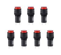 sourcing map Indicator Lights DC 12V, NXD-212 Red Neon Bulb, Flush Panel Mount 15/32" 12mm, 7Pcs
