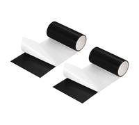 sourcing map Inflatable Patch Repair Kit 4 in x 5 Ft, 2 Pcs TPU Pool Patches Repair Tape for Air Mattress, Bounce House, Swimming Pool, Black