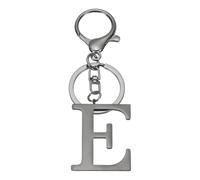 sourcing map Initial Letter Keychain, Metal Alphabet Letter E Keyring Keychains Alphabet A-Z Key Rings for Women Handbag Purse Bag Charm Personalized Gift, Black
