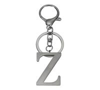 sourcing map Initial Letter Keychain, Metal Alphabet Letter Z Keyring Keychains Alphabet A-Z Key Rings for Women Handbag Purse Bag Charm Personalized Gift, Black