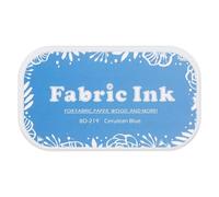 sourcing map Ink Pads for Stamps, 3.7x2.2 Inch Fabric Ink Pad for Cloth, Wood, Paper, Fingerprint, DIY Card Making, Blue