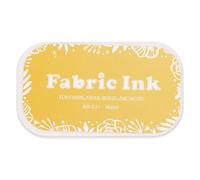 sourcing map Ink Pads for Stamps, 3.7x2.2 Inch Fabric Ink Pad for Cloth, Wood, Paper, Fingerprint, DIY Card Making, Corn Yellow