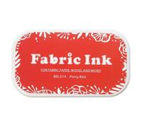 sourcing map Ink Pads for Stamps, 3.7x2.2 Inch Fabric Ink Pad for Cloth, Wood, Paper, Fingerprint, DIY Card Making, Red