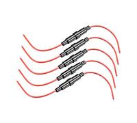 sourcing map Inline Screw Type Fuse Holder 20 Gauge AWG 5Pcs for 6mm x 30mm Tube Fuse