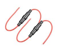 sourcing map Inline Screw Type Fuse Holder 22 Gauge AWG 2Pcs for 5mm x 20mm Tube Fuse
