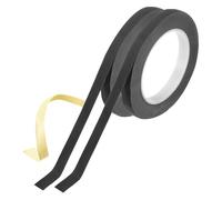 sourcing map Insulating Acetate Cloth Adhesive Tape, 0.5in x 98ft Black Electrical Heat Resistant Fabric Tape for Laptop Electric Automotive Guitar Repair Wire Harness, 2Pcs