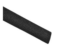 sourcing map Insulation Braid Sleeve, 3.3Ft-16mm High Temp Silicone Fiberglass Sleeve Black
