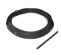 sourcing map Insulation Cable Protector,1mm/0.04 Inch-10m/33 Feet High TEMP Fiberglass Sleeve Black