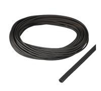 sourcing map Insulation Cable Protector,2mm/0.08 Inch-20m/66 Feet High TEMP Fiberglass Sleeve Black