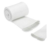 sourcing map Insulation Cable Protector,50mm/1.97 Inch-1m/3 Feet High TEMP Fiberglass Sleeve White