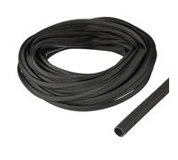 sourcing map Insulation Cable Protector,6mm/0.24 Inch-15m/49 Feet High TEMP Fiberglass Sleeve Black