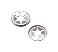 sourcing map Internal Tooth Washers M6 x 15mm Stainless Steel Push On Washer ing Clips Fastener 100pcs