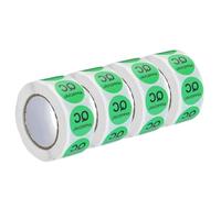 sourcing map Inventory QC Approval Stickers Labels 25mm/1" Green for Inventory Warehouse Stock, 4 Roll 2000 Piece