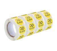sourcing map Inventory QC Hold Stickers Labels 25mm/1" Yellow for Inventory Warehouse Stock, 4 Roll 2000 Piece