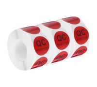 sourcing map Inventory QC Rejected Stickers Labels 25mm/1" Red for Inventory Warehouse Stock, 3 Roll 1500 Piece