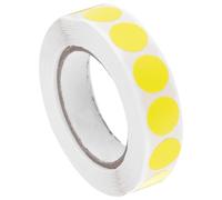 sourcing map Inventory QC Stickers Labels 13mm/0.5" Yellow for Inventory Warehouse Stock, 1 Roll 1000 Piece