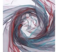 sourcing map Iridescent Sheer Organza Fabric, 2 Yards x 59 Inches Solid Holographic Shiny Fabric Organza Cloth for Wedding, Curtains, Costume, Photo Background, Gradient Wine Red Blue