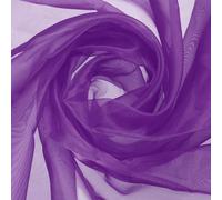 sourcing map Iridescent Sheer Organza Fabric, 2 Yards x 59 Inches Solid Holographic Shiny Fabric Organza Cloth for Wedding, Curtains, Costume, Photo Background, Dark Purple