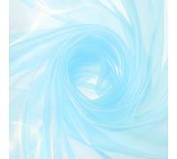 sourcing map Iridescent Sheer Organza Fabric, 2 Yards x 59 Inches Solid Laser Holographic Shiny Fabric Organza Cloth for Wedding, Curtains, Costume, Photo Background, Light Blue