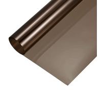 sourcing map Iridescent Window Film,30cm x 100cm Iridescent Holographic PVC Fabric Dichroic Film Clear Vinyl Paper Roll for DIY Craft Gift Wrapping Bag Decoration,Brown