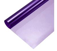 sourcing map Iridescent Window Film,30cm x 100cm Iridescent Holographic PVC Fabric Dichroic Film Clear Vinyl Paper Roll for DIY Craft Gift Wrapping Bag Decoration,Purple