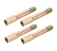 sourcing map Iron Extension Hex Pipe Fitting 1/8PT Female to M10 Male Thread 75mm Connector Adapter Pack of 4