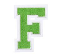 sourcing map Iron on Letter Patches, 3 Inch Letter F, Iron on Letter Patches Large, Embroidered Letter Patches Applique Patches Iron on for Clothes Hats, Green