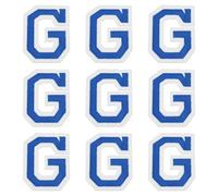 sourcing map Iron on Letter Patches, 9 Pcs 2"/5cm Alphabet G Iron on Embroidered Applique Sew on Patches for Clothes, Dress, Socks, Jeans, Hats, DIY Accessories(Dark Blue)