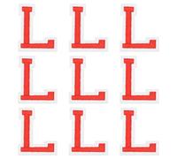 sourcing map Iron on Letter Patches, 9 Pcs 2"/5cm Alphabet L Iron on Embroidered Applique Sew on Patches for Clothes, Dress, Socks, Jeans, Hats, DIY Accessories(Red)