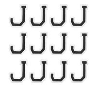 sourcing map Iron on Letter Patches, Letter J, 1.4" Sew-on Embroidered Alphabet Patch A-Z with Ironed Adhesive for DIY Clothes Decorating Repair Shirts Jeans Jackets (Black, 12pcs)