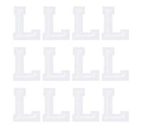 sourcing map Iron on Letter Patches, Letter l, 1.4" Sew-on Embroidered Alphabet Patch A-Z with Ironed Adhesive for DIY Clothes Decorating Repair Shirts Jeans Jackets (White, 12pcs)