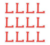 sourcing map Iron on Letter Patches, Letter l, 1.4" Sew-on Embroidered Alphabet Patch A-Z with Ironed Adhesive for DIY Clothes Decorating Repair Shirts Jeans Jackets (Red, 12pcs)