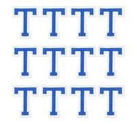 sourcing map Iron on Letter Patches, Letter t, 1.4" Sew-on Embroidered Alphabet Patch A-Z with Ironed Adhesive for DIY Clothes Decorating Repair Shirts Jeans Jackets (Blue, 12pcs)