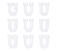 sourcing map Iron on Letter Patches, Letter U, 1.4" Sew-on Embroidered Alphabet Patch A-Z with Ironed Adhesive for DIY Clothes Decorating Repair Shirts Jeans Jackets (White, 9pcs)