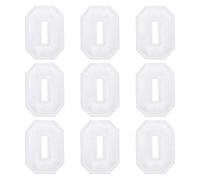 sourcing map Iron on Number Patches 2" Number 0 Iron on Embroidered Patch Sew on Letter Stickers Applique for Repairing Clothing Jeans Shoes Hats DIY(White, Pack of 9)