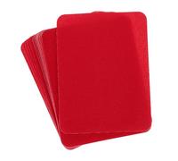 sourcing map Iron on Patches for Clothing Fabric Repair Patches Iron-On Mending Fabric 4.9"x3.7" for Clothes, Pants, Bags Hole Repairing and Decoration Pack of 18 (Red)