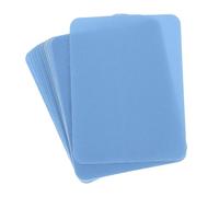 sourcing map Iron on Patches for Clothing Fabric Repair Patches Iron-On Mending Fabric 4.9"x3.7" for Clothes, Pants, Bags Hole Repairing and Decoration Pack of 18 (Light Blue)