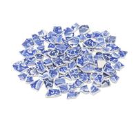 sourcing map Irregular Ceramic Mosaic Tiles, 500g/1.1lb Broken Porcelain Mosaic Tiles Bulk Irregular Glazed for DIY Art Craft Making Home Decor, Blue Series