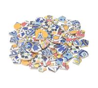 sourcing map Irregular Ceramic Mosaic Tiles, 500g/1.1lb Broken Porcelain Mosaic Tiles Bulk Irregular Glazed for DIY Art Craft Making Home Decor, Multicolor