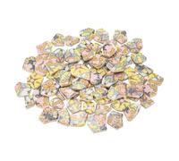 sourcing map Irregular Ceramic Mosaic Tiles, 500g/1.1lb Broken Porcelain Mosaic Tiles Bulk Irregular Glazed for DIY Art Craft Making Home Decor, Yellow/Pink