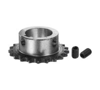 sourcing map ISO/DIN 06B-1 Roller Chain Sprocket B Type 30mm Bore, 3/8" Pitch, A3-Steel Single Strand Roller Sprocket Hardened 21 Tooth