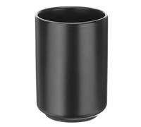 sourcing map Japanese Ceramic Tea Cups 8oz / 240ml Simple Solid Color No Handle Ceramic Tea Mugs Matte Glazed Cylindrical Cup for Matcha Tea Wine Black Tea Coffee Drinks, Black