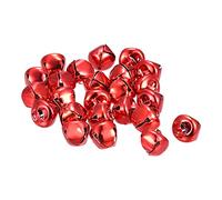 sourcing map Jingle Bells, 1/2"(12mm) 120pcs Small Bells for Crafts DIY Christmas, Holiday Decoration, Musical Party, Home, Festival, Wedding, Red