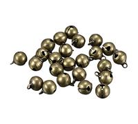 sourcing map Jingle Bells, 10mm 48pcs Small Bells for Craft DIY Christmas Decoration, Bronze Tone
