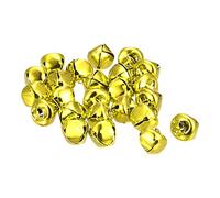 sourcing map Jingle Bells, 13mm 80pcs Carbon Steel Craft Bells for DIY Christmas, Gold Tone